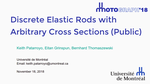 Discrete Elastic Rods with Arbitrary Cross Sections